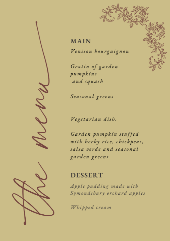 Harvest Festival Supper