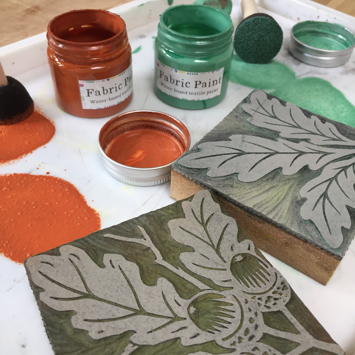Hand Printed Christmas Cards and Tags